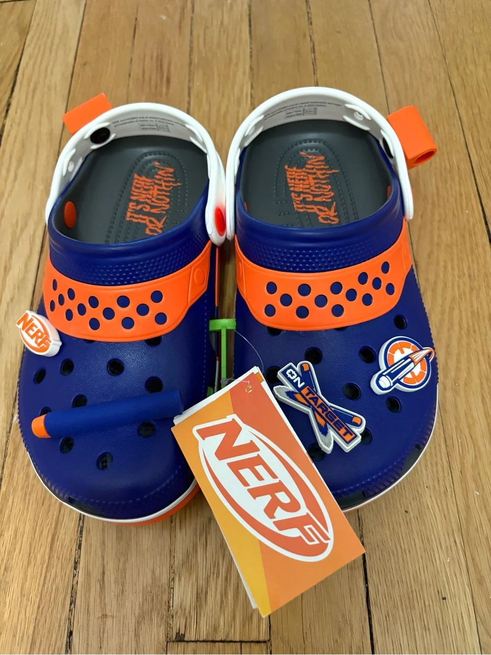 NERF Crocs in Blue and Orange (IT’S NERF OR NOTHIN’ )